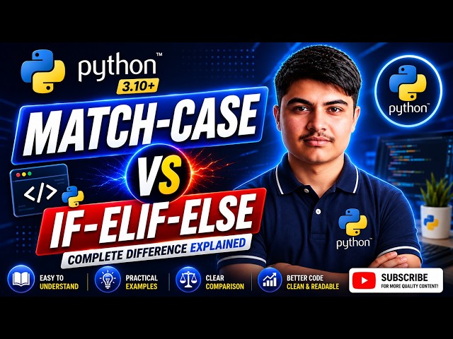 Python Match-Case Explained | Match-Case vs If-Elif-Else | Python Tutorial