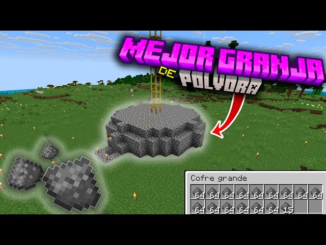 ✅The SIMPLEST AND MOST EFFICIENT GUNPOWDER FARM in Minecraft ||   [👉🏼JAVA +1.21.X -  +1.21.10👈🏼]