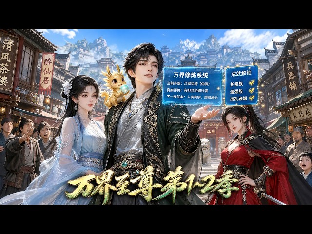 第1~2季丨男主角穿越修仙界，手持廢材劇本，憑藉萬界修練系統強勢逆襲。 #動漫 #修仙 #逆襲