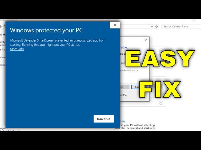 How To Fix Microsoft Defender SmartScreen Prevented an Unrecognized App from Starting