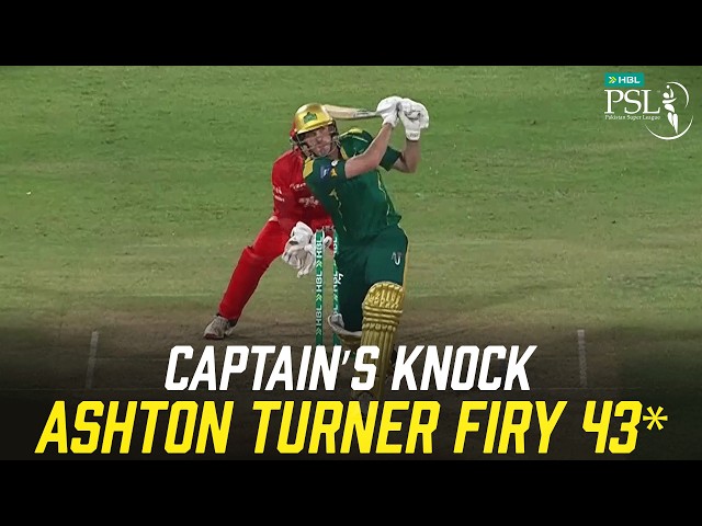 Captain’s Knock! Ashton Turner Finishes In Style ⚡| Islamabad vs Multan | M 4 | PSL 11 | MZB1K