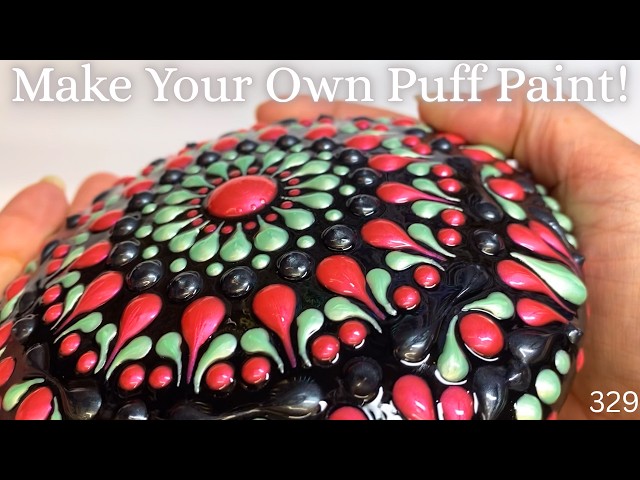 Make Your Own Puff Paint & Full Mandala Tutorial | How to Remove and Replace Raised 3D Dots