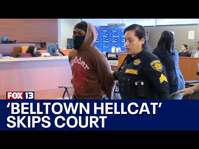 'Belltown Hellcat' skips court, bails out of jail