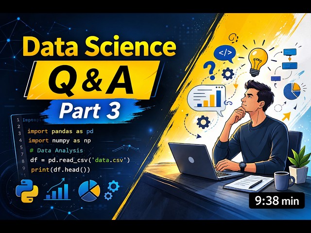 Data Science Interview Questions with Solutions | Part 3 | Must-Know Concepts