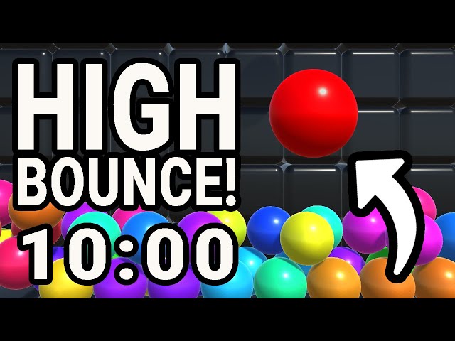 3D Bouncy Balls - 10 Minute Visual Countdown Timer