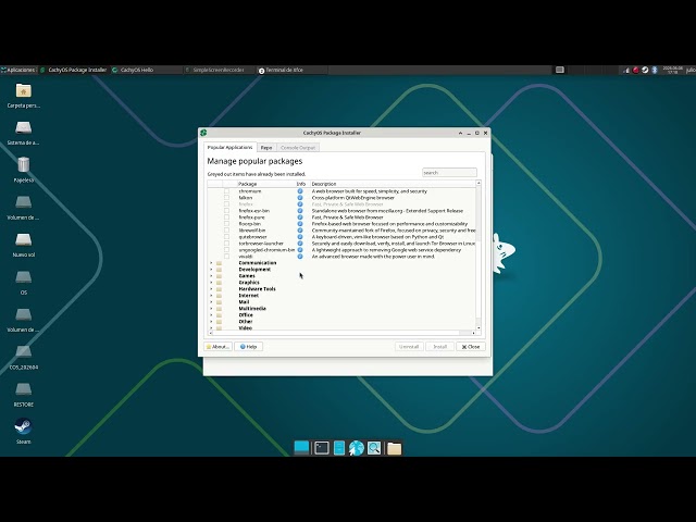 Presentación SL Linux distro CachyOs