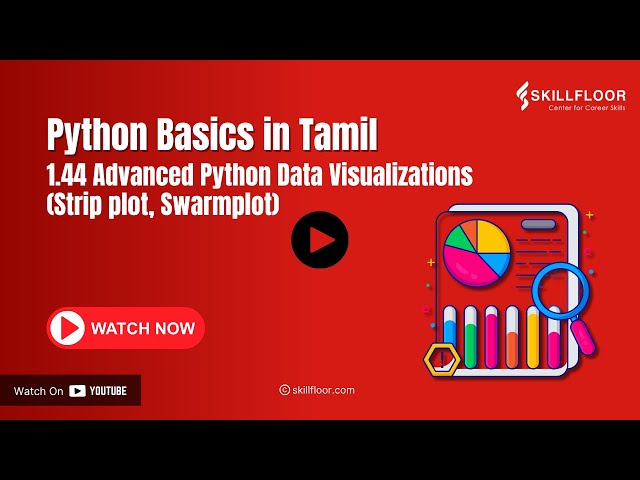 Advanced Python Data Visualizations Strip plot, Swarmplot | Python Courses in Tamil | Skillfloor