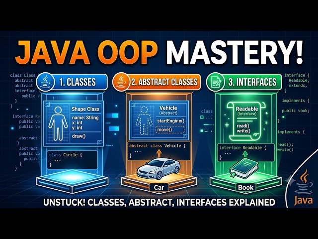 Class, Abstract class, Interface in Java