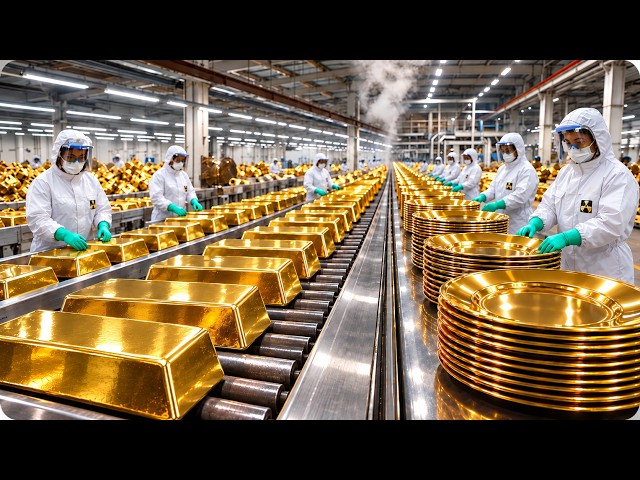How Gold Is Turned Into Luxury Plates | Incredible Factory Process
