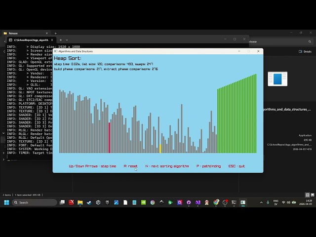 Sorting Algorithm Visualizer, 02: Heap Sort