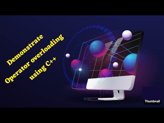 Program to demonstrate operator overloading in C++ | operator overloading in C++