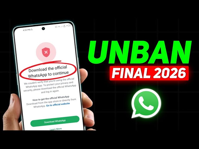 Download the official Whatsapp to Continue Problem New Solution 2026 | Fix Whatsapp Login New 2026