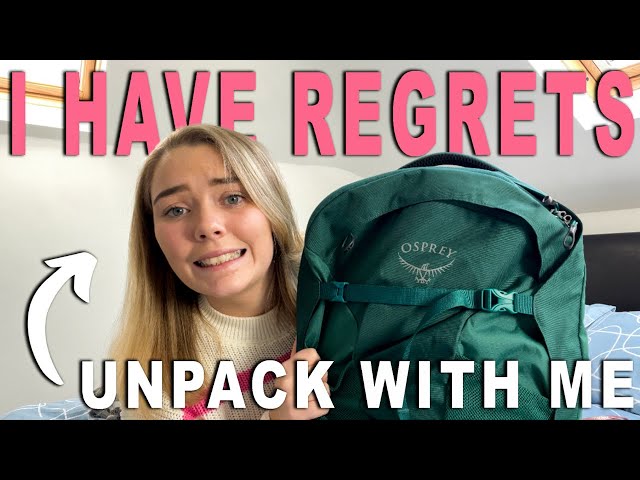 Un-Pack With Me...Learn from my Mistakes (4 Months Backpacking Europe with a Carry-on)