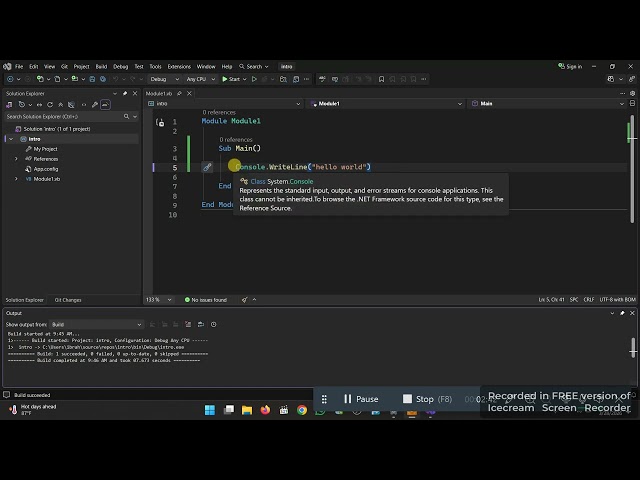 Part 1 - Introduction to VB