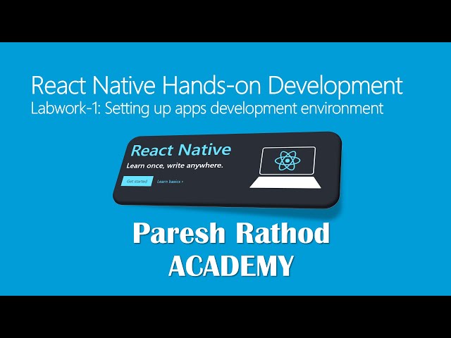 React Native 2020 Tutorial -1- Setting up development environment
