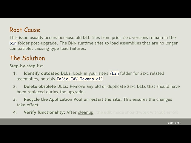 Fixing DNN Edit Mode Not Working After 2sxc Upgrade