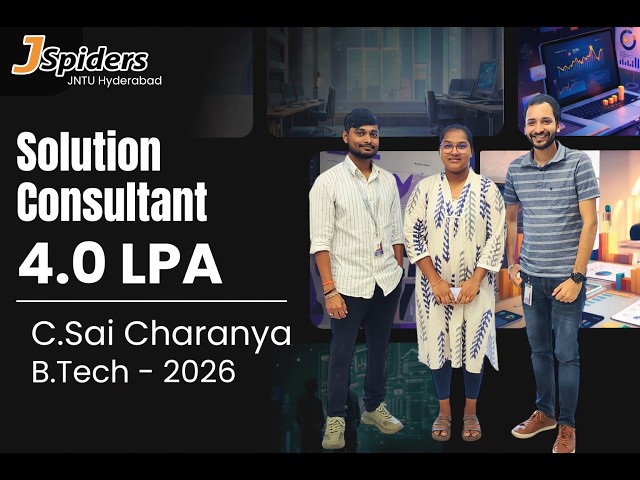 My Placement Journey at Jspiders | Hyderabad JNTU