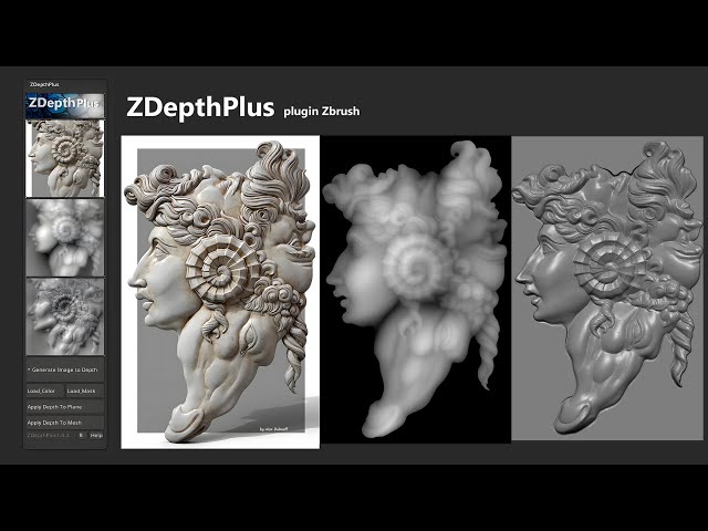 ZDepth Plus plugin for ZBrush Tutorial 4
