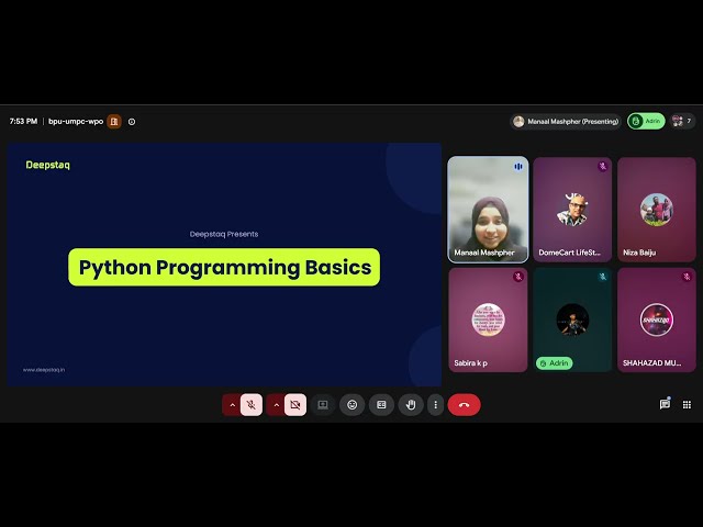 Python Programming Basics for Beginners | FREE Live Session | Deepstaq