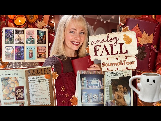 ANALOG FALL 🍂📓 Junk Journal Tour, Stationery & Scrapbooking Ephemera