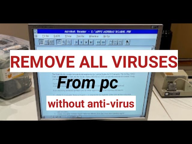 How to remove virus in laptop/how to clear virus in laptop without anti-virus.