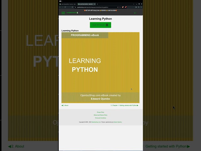 Learning Python Course