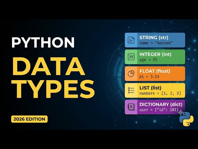 What are Data Types in Python? (In Hindi) 🚀 Complete Guide
