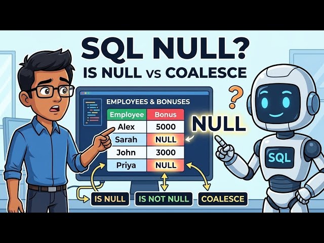 SQL NULL Explained | IS NULL, IS NOT NULL & COALESCE