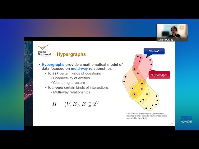 DSI | Hypergraphs and Topology for Data Science | By Emilie Purvine