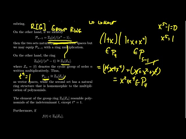 Polynomial Codes and Group Rings