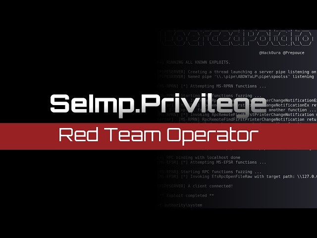 The 'SeImpersonatePrivilege' | Tokens, Pipes & EFSRPC Exploitation