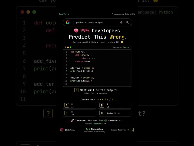 99% of Developers Predict This Python Output Wrong 🤯
