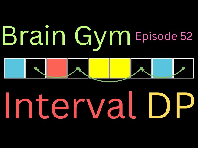 The big idea behind Interval DP (Dynamic Programming)