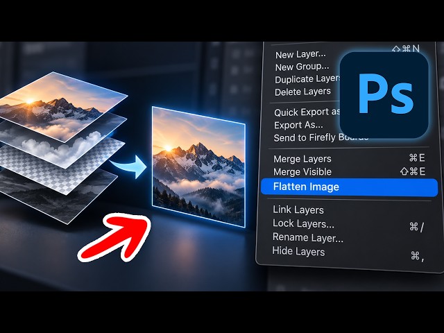 How To Flatten An Image In Photoshop