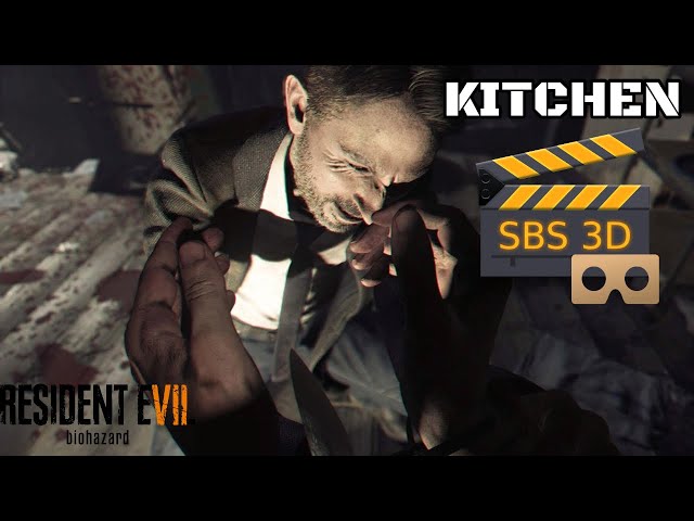 RE7 Kitchen [PS VR] - SBS 3D Video