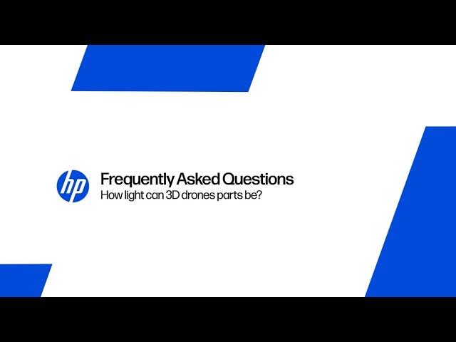 How HP MJF Technology Reduces Drone Weight Without Compromising Performance | HP