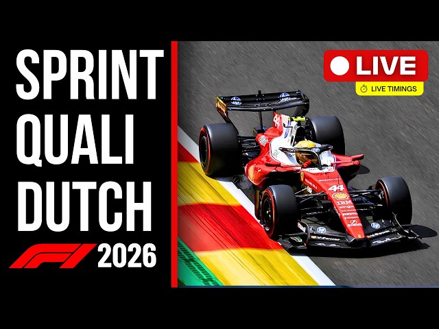 🔴 F1 LIVE - DUTCH GP SPRINT QUALI - Live Timing & Commentary