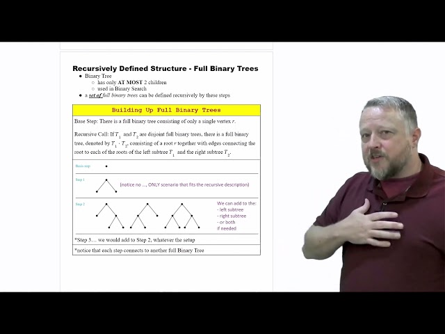 9 - Recursively Defined Structure - Full Binary Trees
