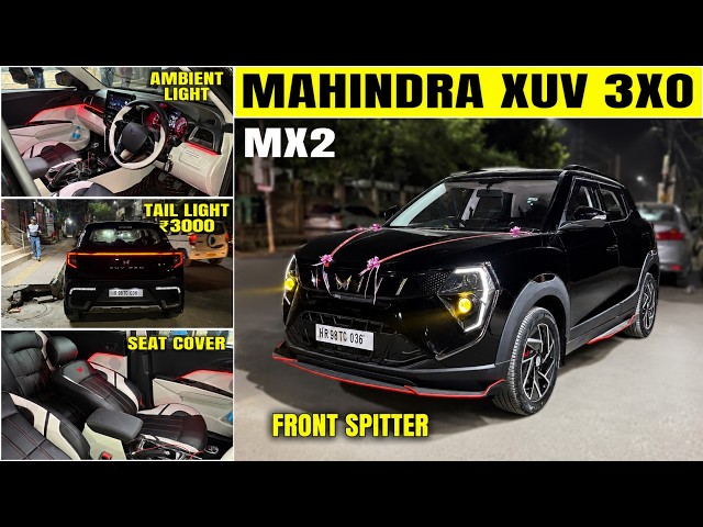 TAIL LIGHT ₹3000✅ MAHINDRA XUV 3XO MX2 MODIFICATION WITH PRICING✅ XUV 3XO MODIFIED✅