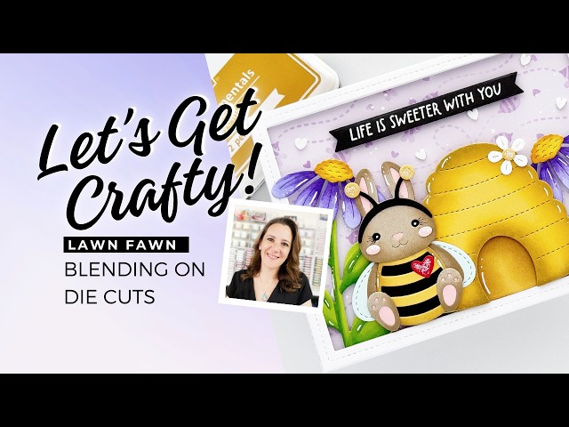 Create This Cute Bee Card | Lawn Fawn Cardmaking Tutorial