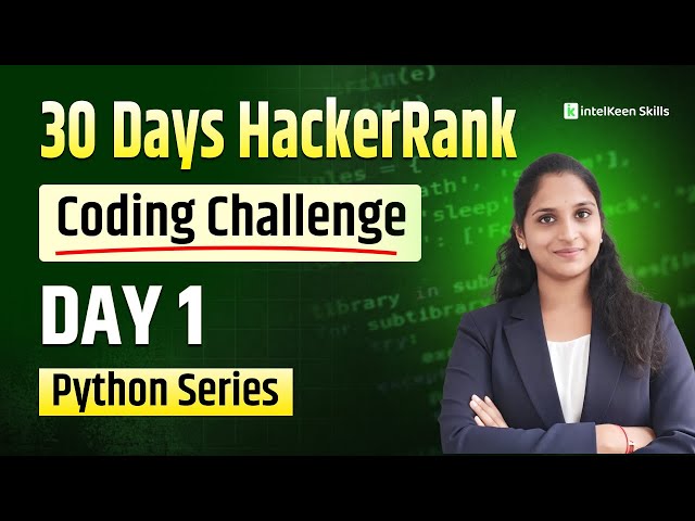 30 Days of Python Coding – Day 1 | Variables & Data Types (HackerRank)