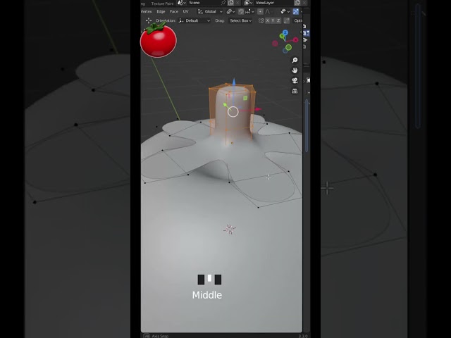 Blender tutorial how to model tomato in 59.21 seconds