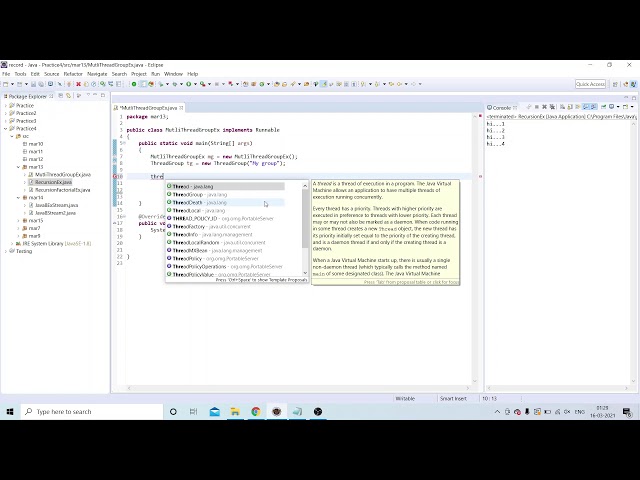 #87 Multithreading ThreadGroup in java #interviewquestion