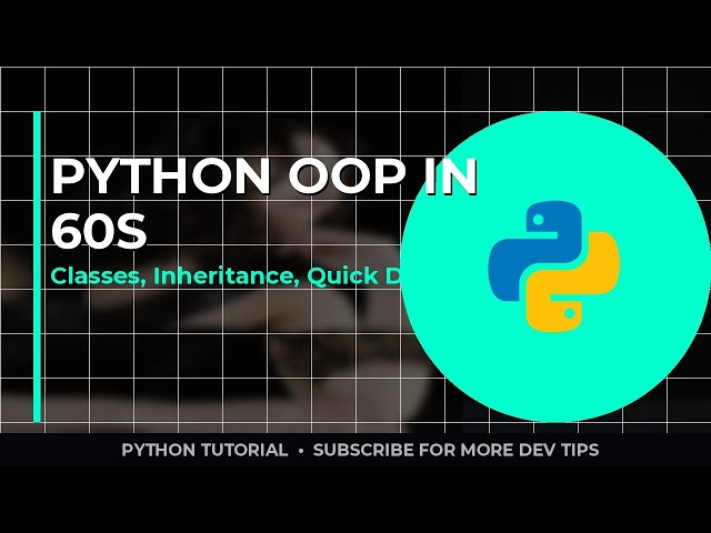 Python OOP Basics: Master Classes & Inheritance in 1 Minute (2026 Guide)
