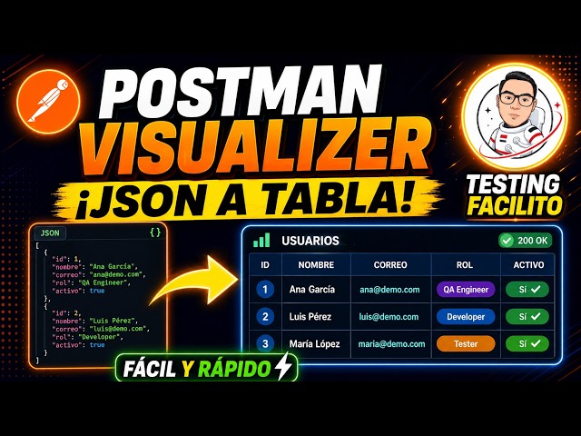 Convert JSON to a Table with Postman Visualizer | Fast and Easy