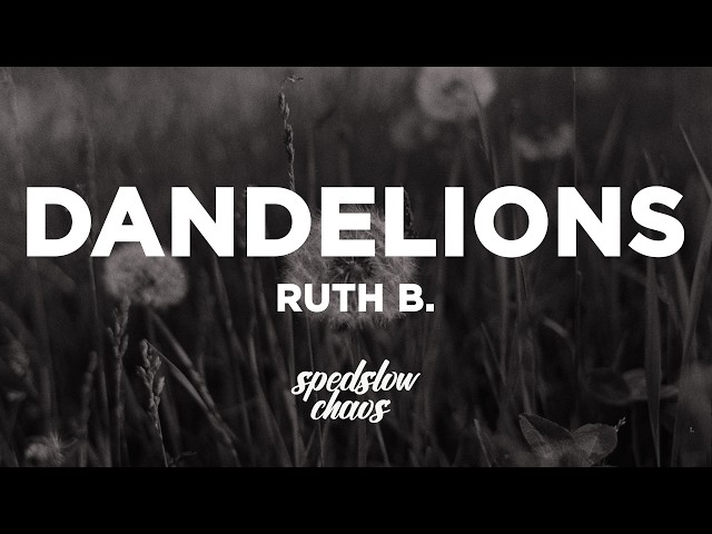 Ruth B. - Dandelions (Lyrics) slowed + reverb