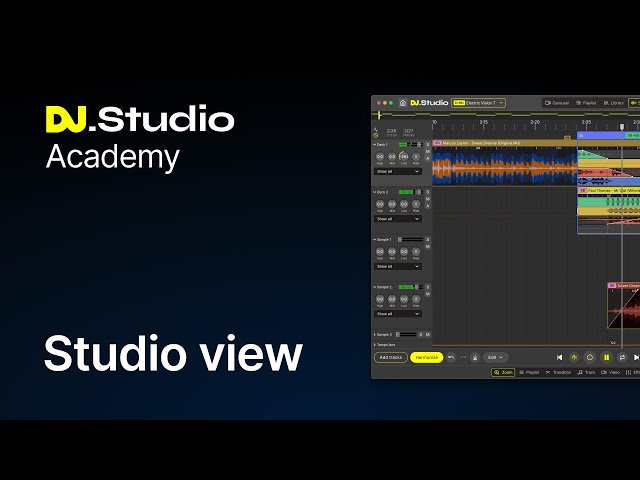 Studio View in DJ Studio | Mixing, Beatgrids, Effects & Samples