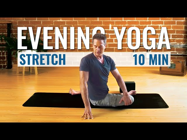 10 Min Evening Yoga Stretch l Melt Stress, Sleep Deep