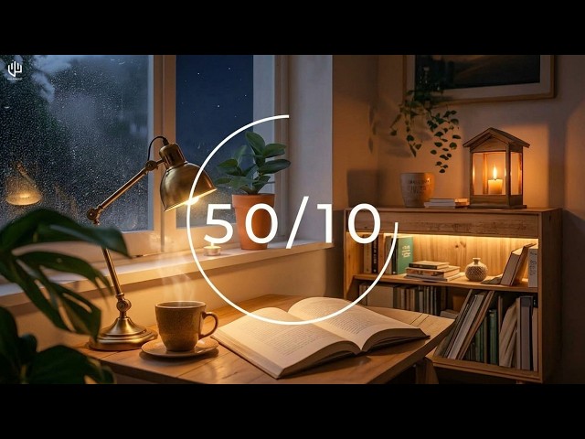 Hyperfocus | Relaxing Lofi, Deep Focus. Get to Work. STUDY WITH ME | 2 Hour Pomodoro (50/10)