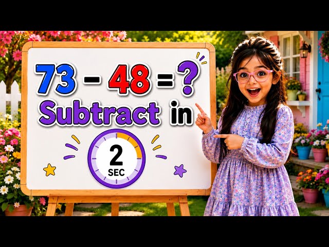 Math Trick: Subtract Any Number Fast! | Round & Adjust Shortcut for Kids @AMEdunova